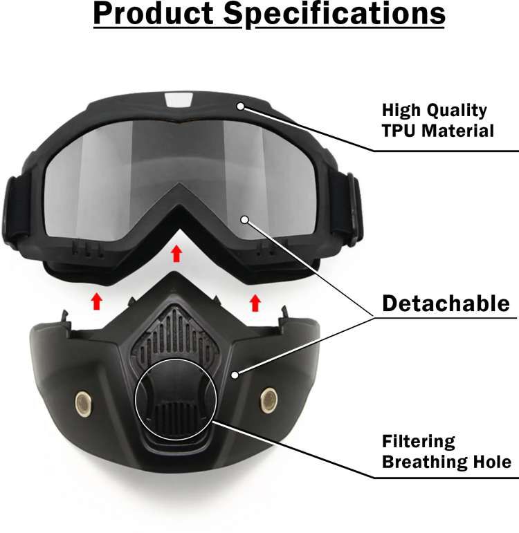 Imported Fog Mask For Bikers