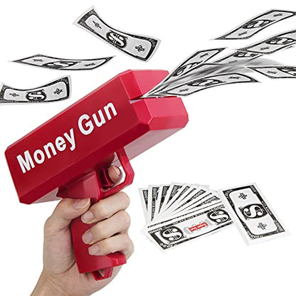 Money Gun Paper Playing Spray Toy Gun, Prop Play Cash Party Supplies |Fashion Money Gun for Weddings | Party | Birthdays | Marketing | Nightclubs | Party Games